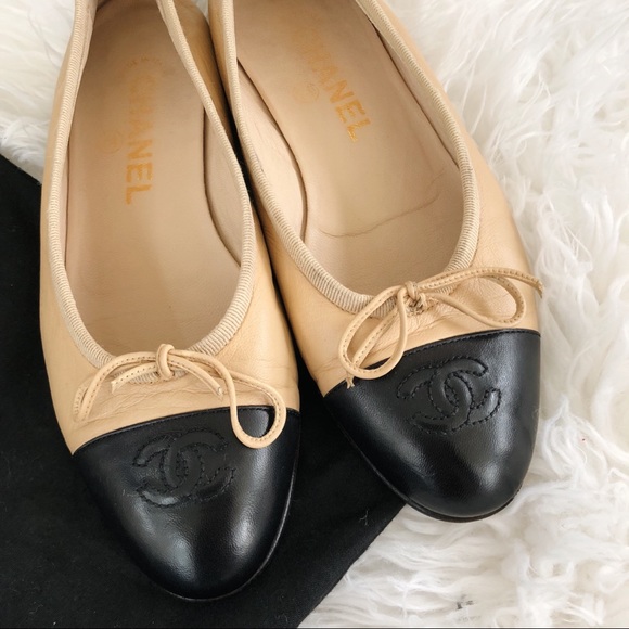Chanel ballet flats black/beige - Picture 3 of 3
